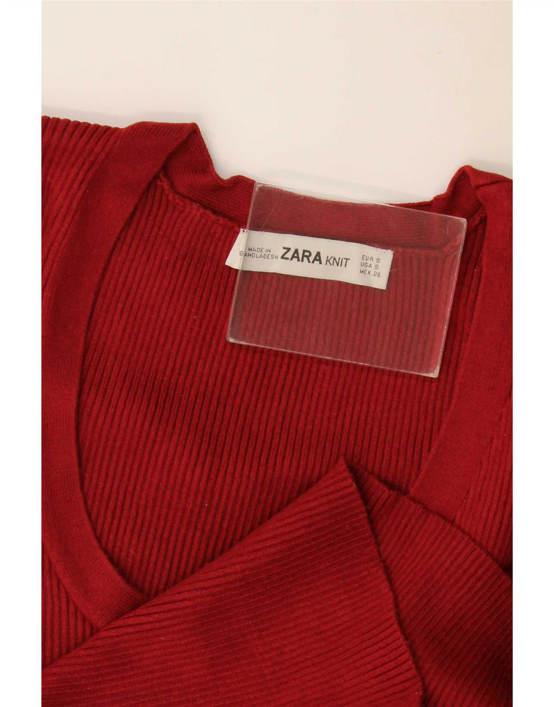 Zara Womens Blouse Top UK 8 Small Burgundy
