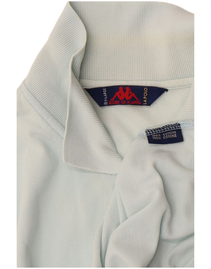 Kappa Mens Polo Shirt XL Blue Cotton