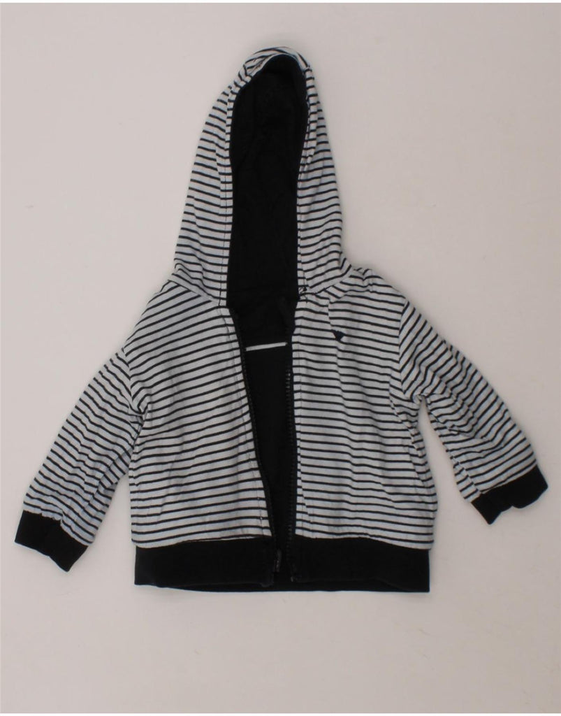 ARMANI BABY Baby Boys Reversible Zip Hoodie Sweater 6-9 Months Navy Blue Vintage Armani Baby and Second-Hand Armani Baby from Messina Hembry 