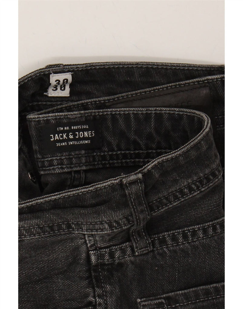 JACK & JONES Mens Mike Slim Jeans W30 L30 Black Cotton Vintage Jack & Jones and Second-Hand Jack & Jones from Messina Hembry 