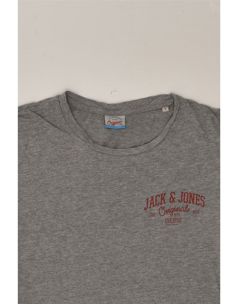 JACK & JONES Mens T-Shirt Top Small Grey Cotton | Vintage Jack & Jones | Thrift | Second-Hand Jack & Jones | Used Clothing | Messina Hembry 