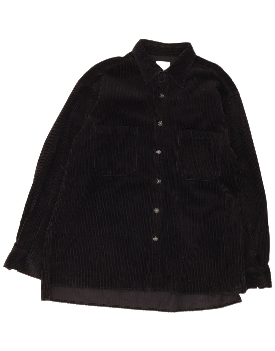 Rifle Mens Corduroy Shirt Large Black Cotton