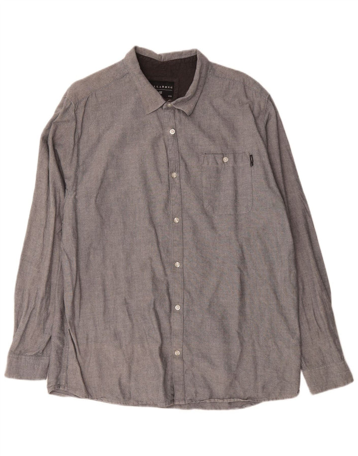 Billabong Mens Shirt 2XL Grey Cotton