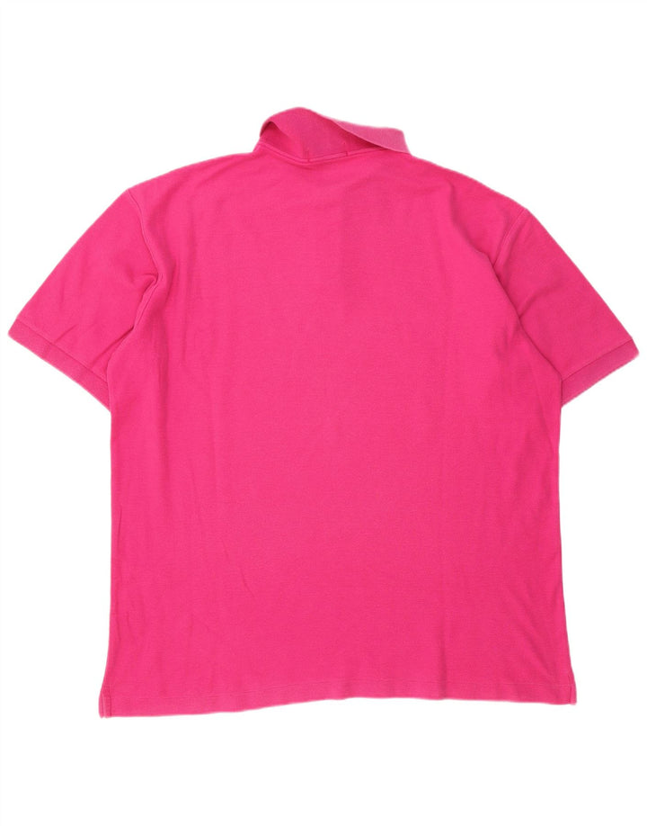 Fila Mens Polo Shirt IT 56 XL Pink Cotton