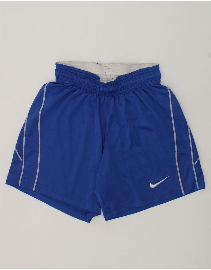 NIKE Boys Sport Shorts 4-5 Years Blue Polyester | Vintage Nike | Thrift | Second-Hand Nike | Used Clothing | Messina Hembry 