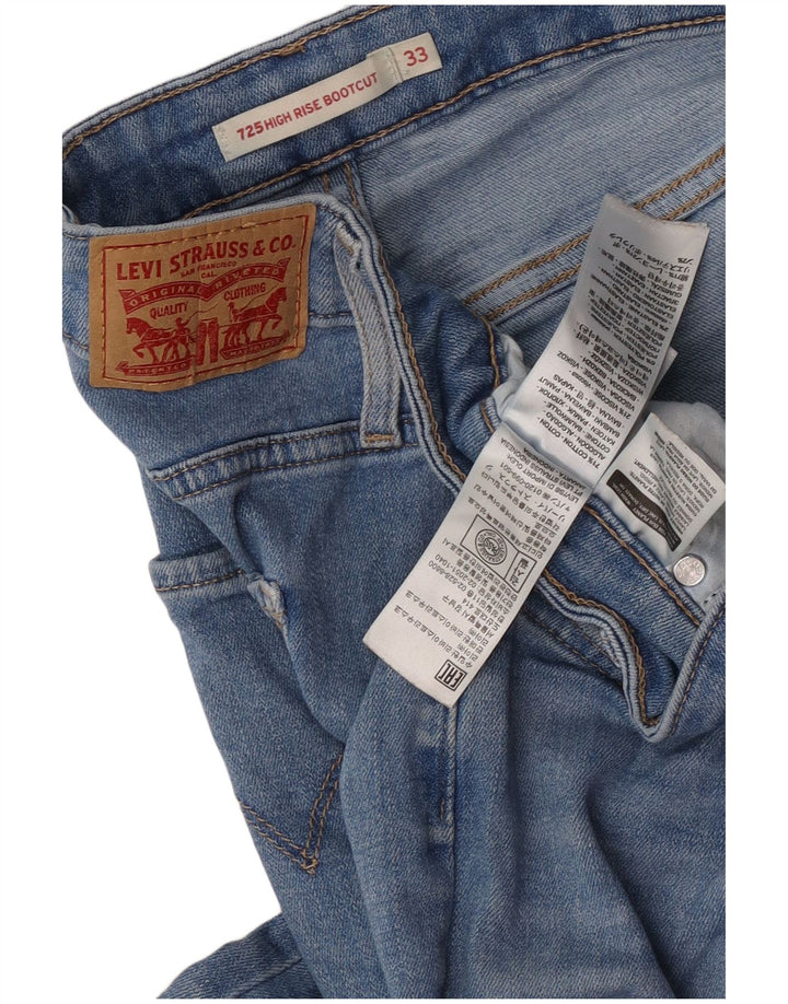 Levi's Womens 725 High Rise Bootcut Jeans W33 L32 Blue Cotton