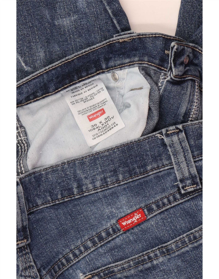 Wrangler Mens Cargo Straight Jeans W30 L30 Blue Cotton