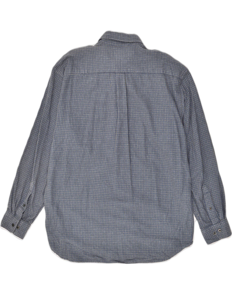 BANANA REPUBLIC Mens Shirt Large Blue Check Cotton | Vintage Banana Republic | Thrift | Second-Hand Banana Republic | Used Clothing | Messina Hembry 