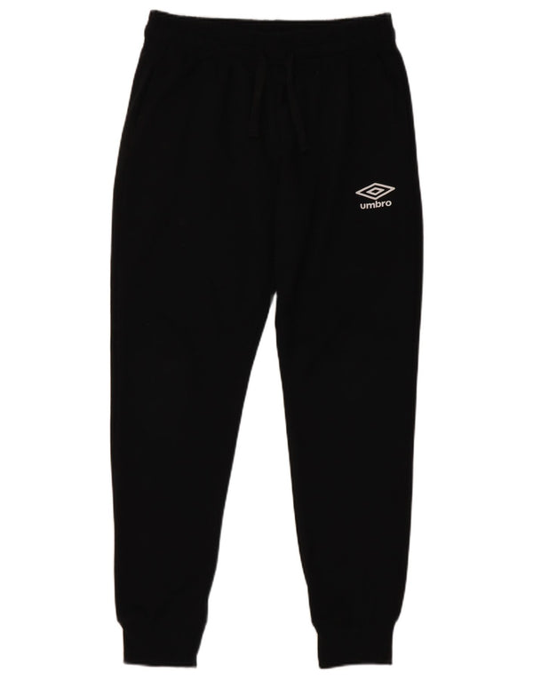 Umbro Girls Tracksuit Trousers Joggers 15-16 Years Large Black Cotton