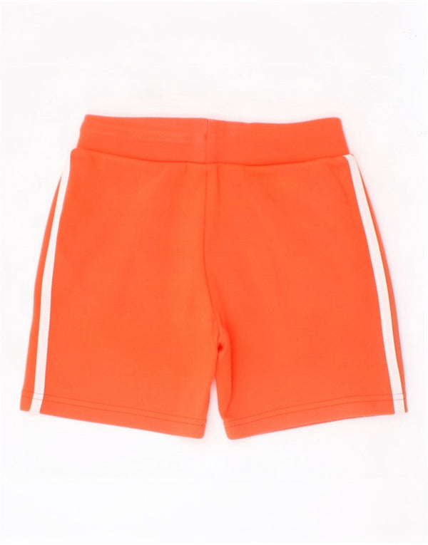 Adidas Boys Sport Shorts 5-6 Years Orange Cotton