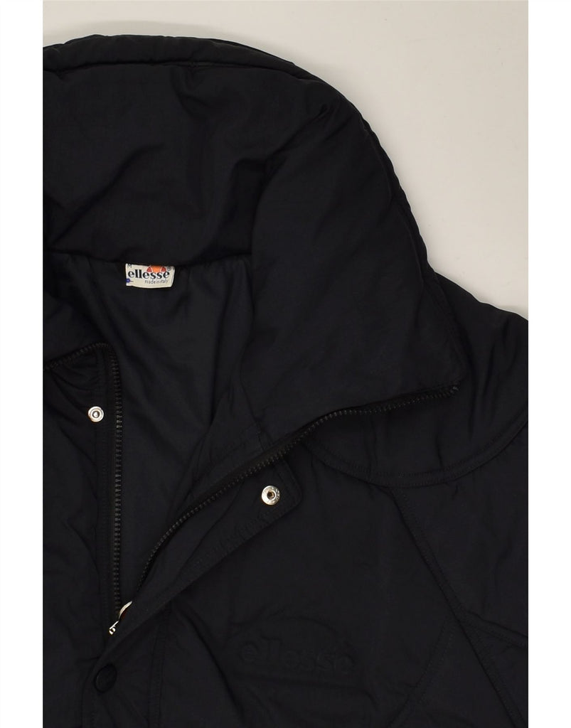 ELLESSE Mens Padded Jacket UK 38 Medium Black | Vintage Ellesse | Thrift | Second-Hand Ellesse | Used Clothing | Messina Hembry 