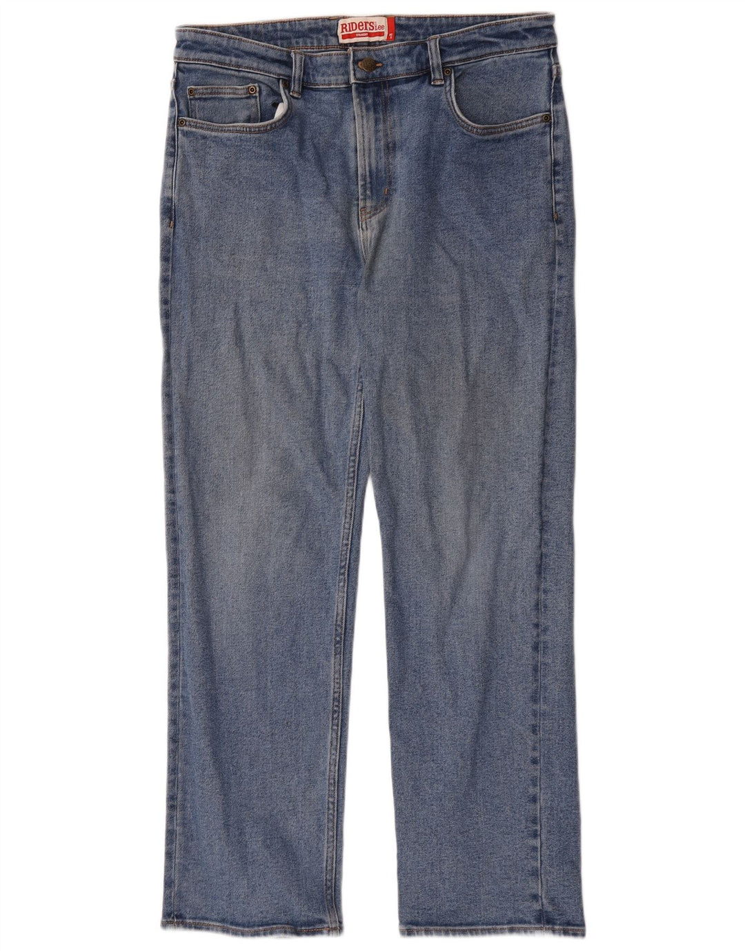 Lee Mens Riders Straight Jeans W36 L30 Blue Cotton