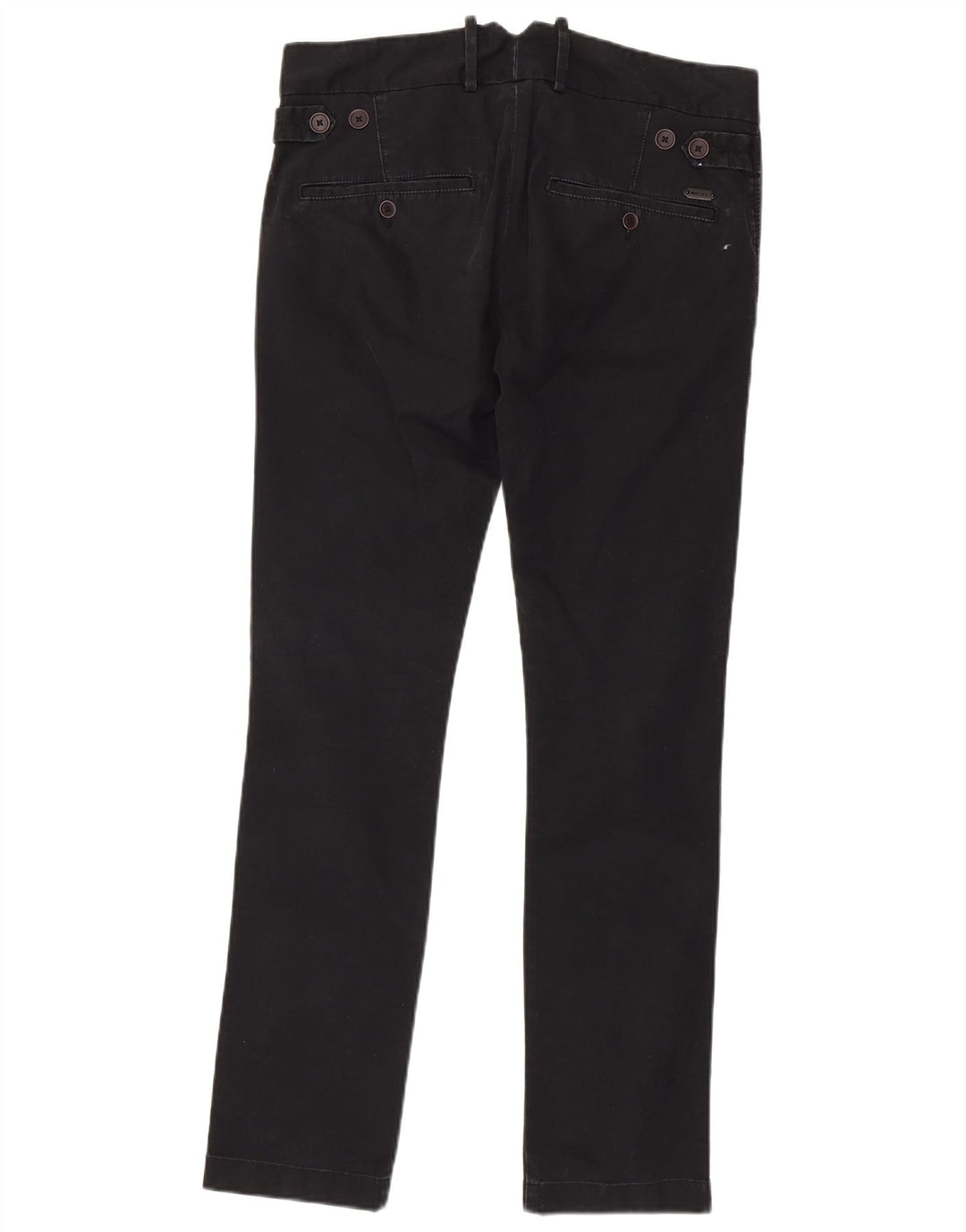 Diesel Mens Slim Suit Trousers W30 L31 Black Cotton
