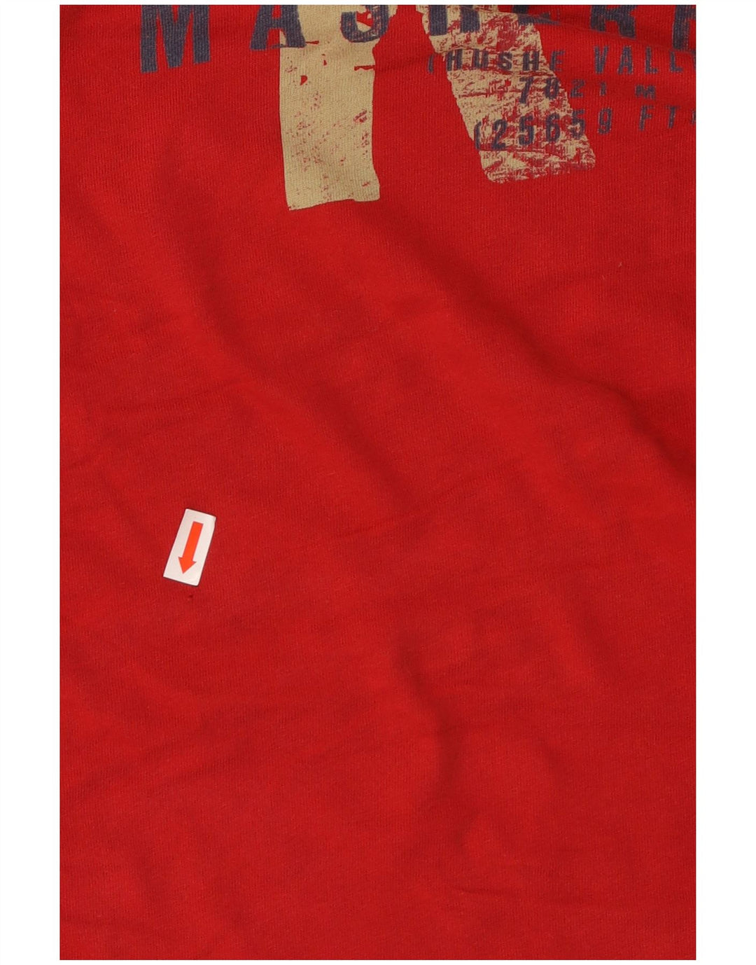 EDDIE BAUER Mens Graphic T-Shirt Top Large Red Cotton