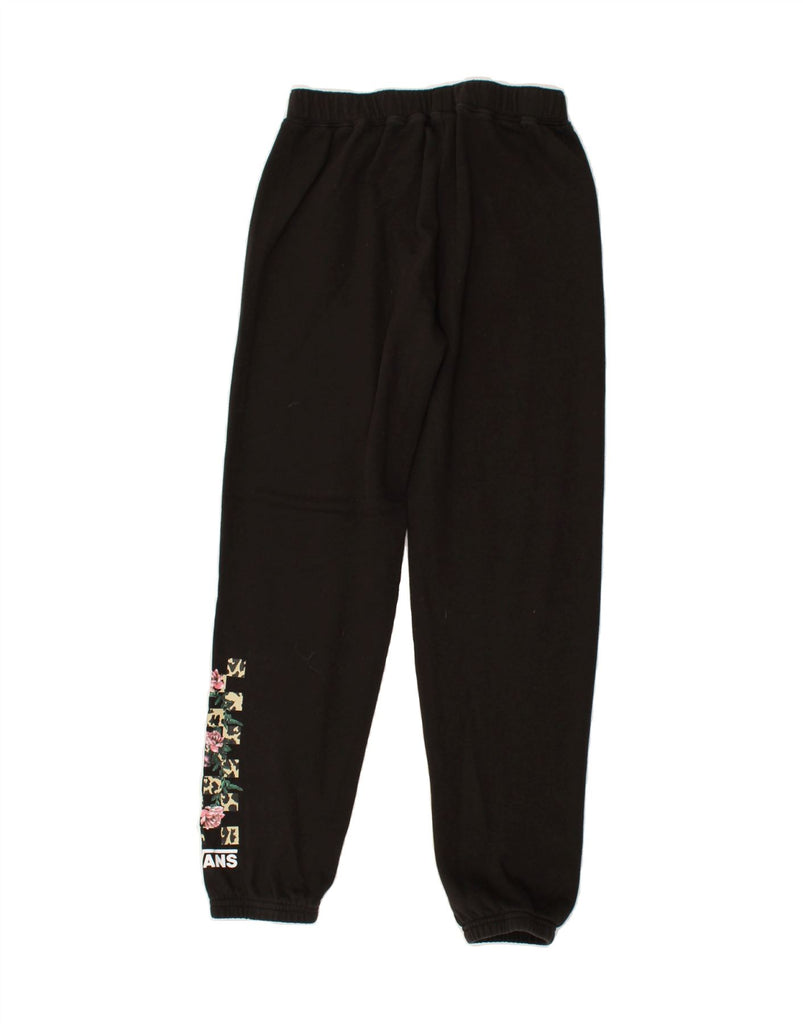 VANS Girls Graphic Tracksuit Trousers Joggers 10-11 Years Large Black | Vintage Vans | Thrift | Second-Hand Vans | Used Clothing | Messina Hembry 