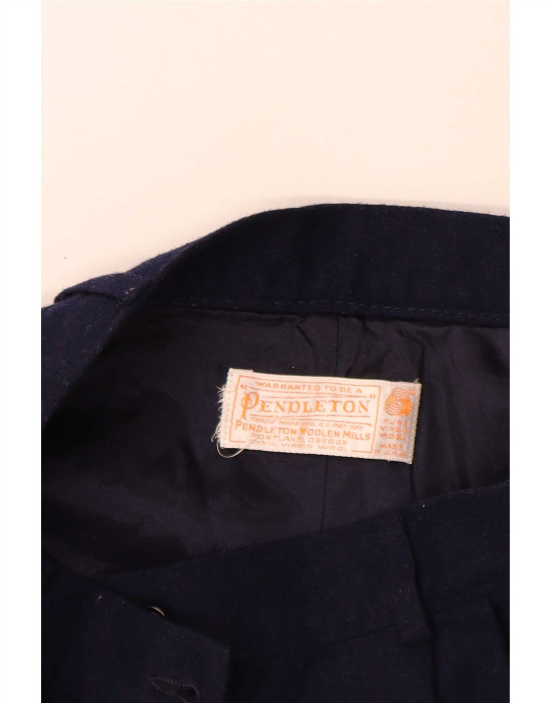 Pendleton Womens Pegged Chino Trousers W26 L32 Navy Blue Virgin Wool