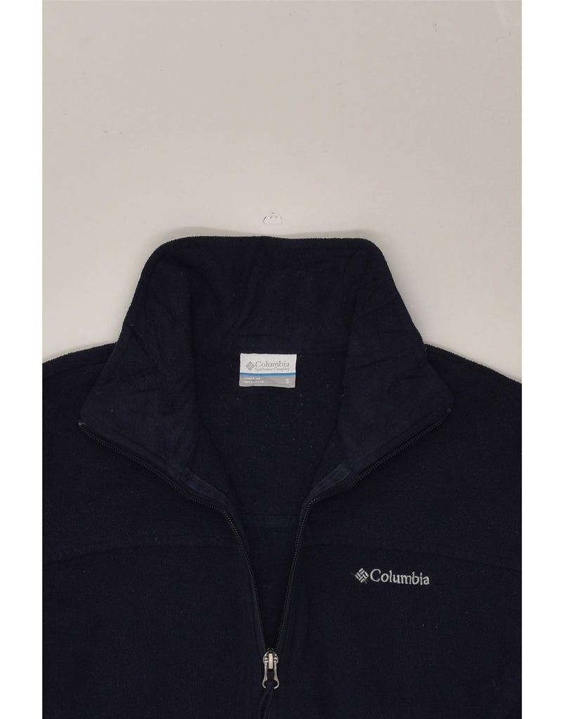 COLUMBIA Womens Fleece Jacket UK 10 Small Navy Blue Polyester | Vintage Columbia | Thrift | Second-Hand Columbia | Used Clothing | Messina Hembry 