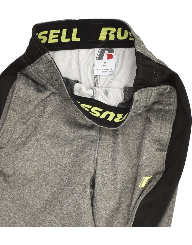 RUSSELL ATHLETIC Boys Tracksuit Trousers 7-8 Years Medium  Grey Polyester | Vintage Russell Athletic | Thrift | Second-Hand Russell Athletic | Used Clothing | Messina Hembry 