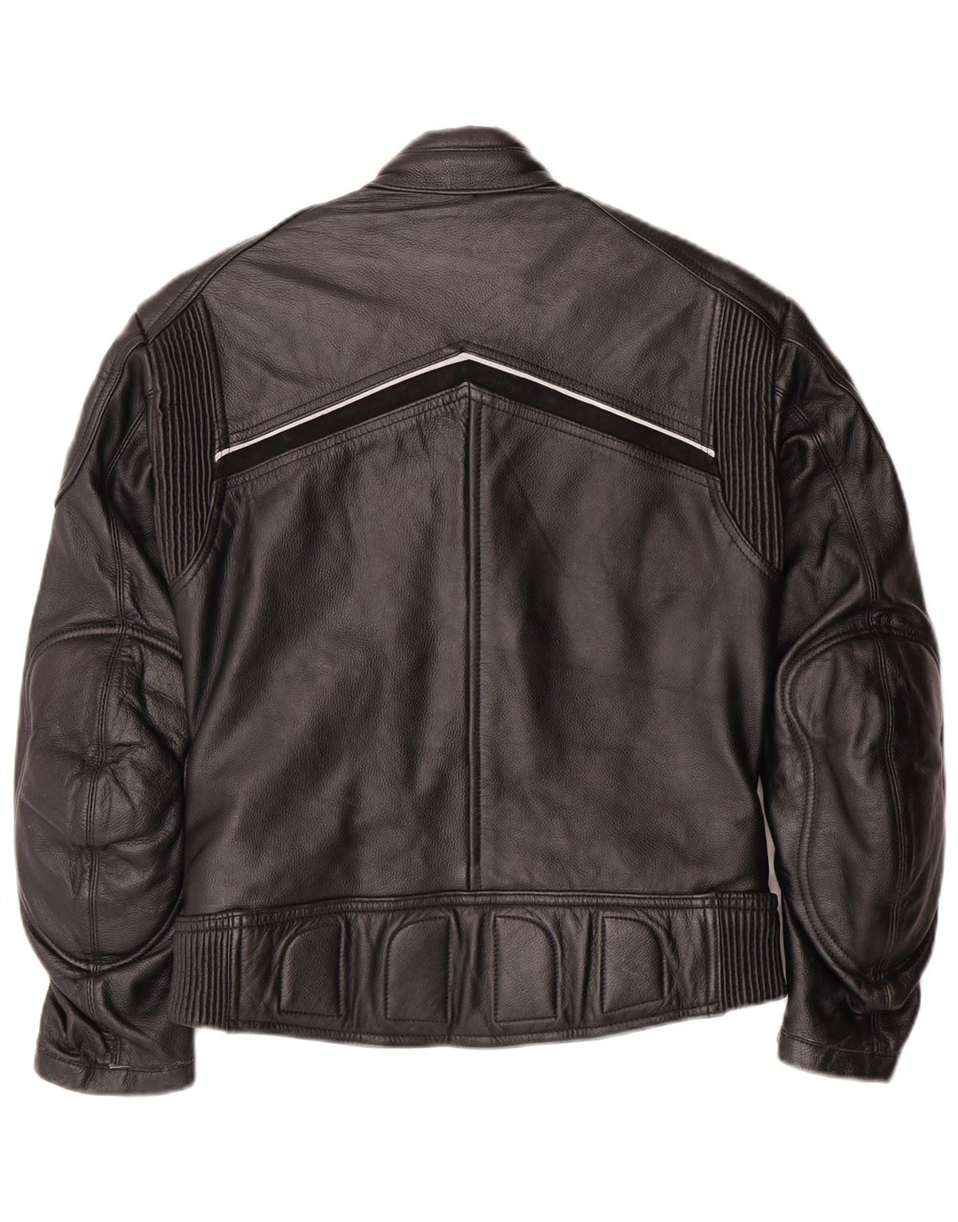 Louis Womens Motorstyle Leather Jacket EU 38 Medium Black Leather