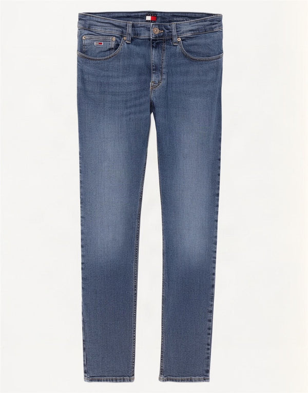 Tommy Hilfiger Mens Austin Slim Tapered Jeans W33 L34 Blue Cotton