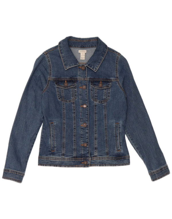 Monsoon Girls Denim Jacket 12-13 Years Blue Cotton