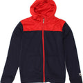 UMBRO Boys Zip Hoodie Sweater 12-13 Years Large Navy Blue Colourblock | Vintage Umbro | Thrift | Second-Hand Umbro | Used Clothing | Messina Hembry 