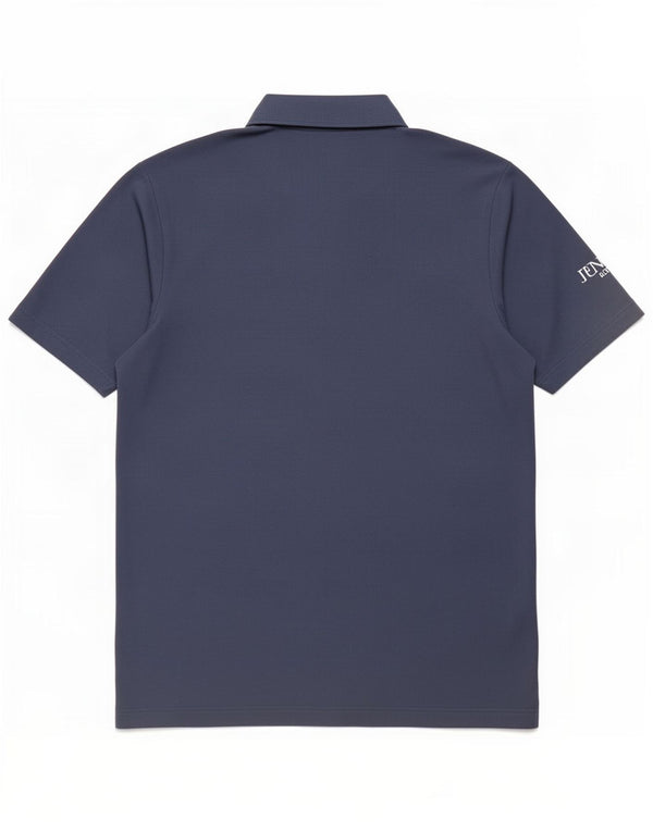 Adidas Mens Polo Shirt Large Navy Blue Polyester