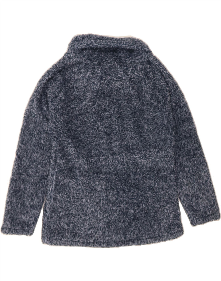 O'NEILL Girls Roll Neck Fleece Jumper 9-10 Years Large Navy Blue Polyester Vintage O'Neill and Second-Hand O'Neill from Messina Hembry 