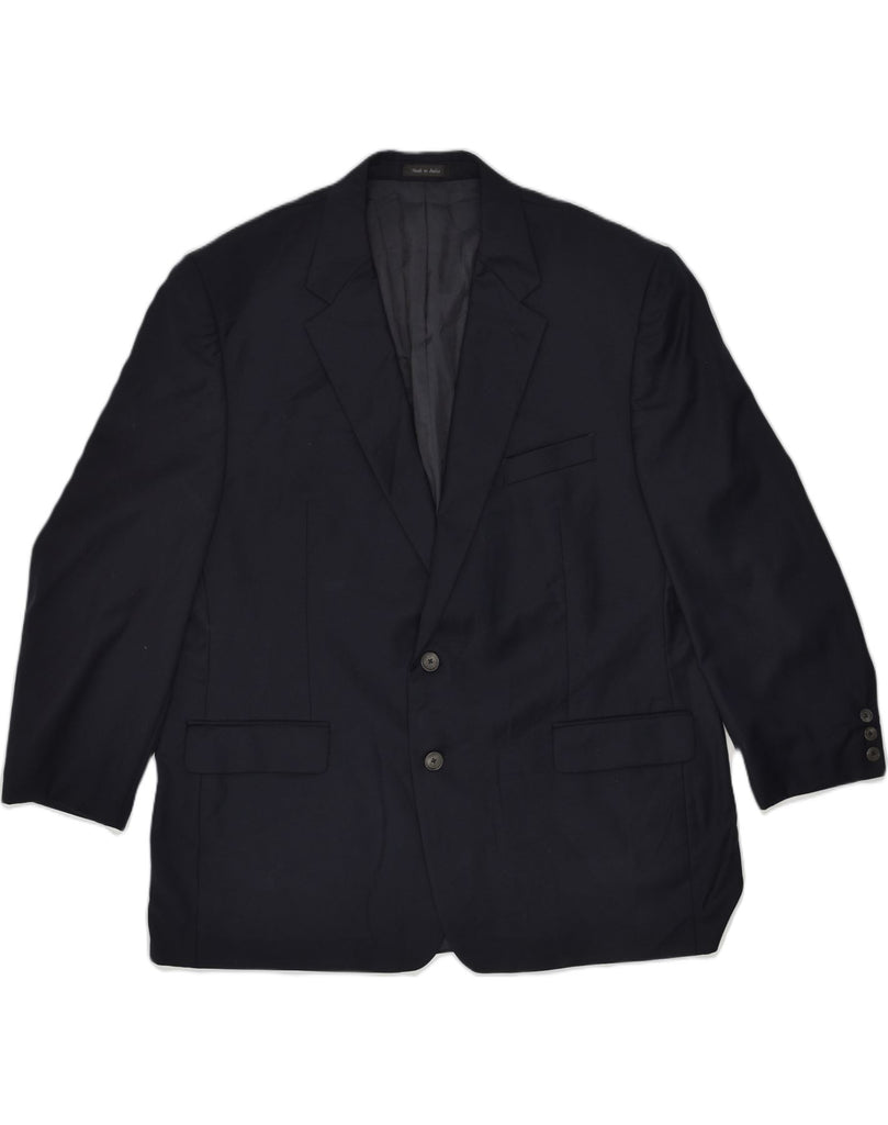 MICHAEL KORS Mens 2 Button Blazer Jacket UK 42 XL Black Wool | Vintage Michael Kors | Thrift | Second-Hand Michael Kors | Used Clothing | Messina Hembry 