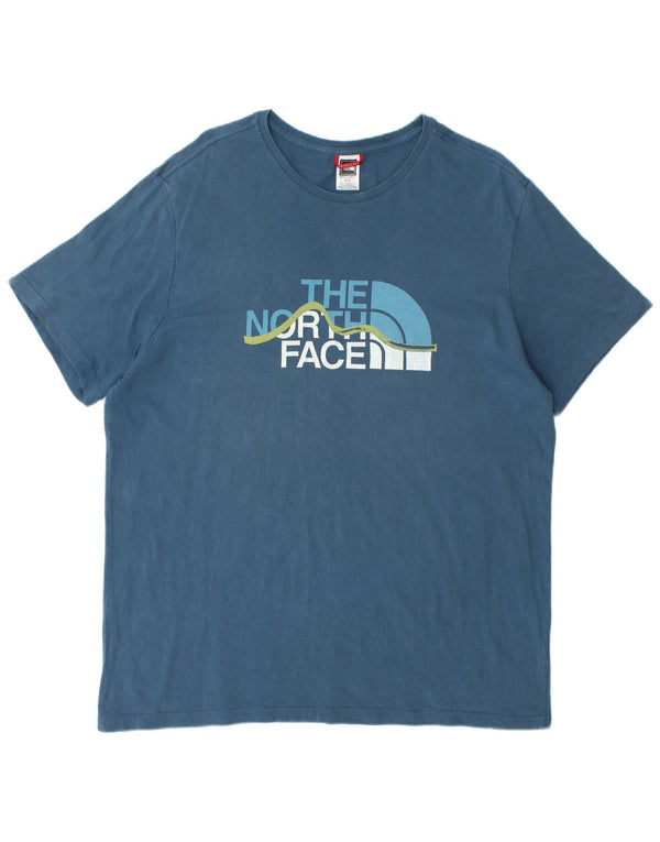 The North Face Mens Graphic T-Shirt Top XL Blue