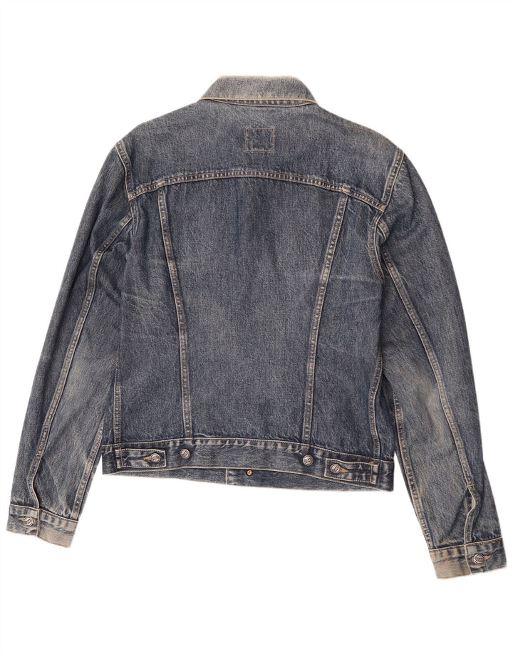 Gas Mens Denim Jacket UK 40 Large Blue Cotton