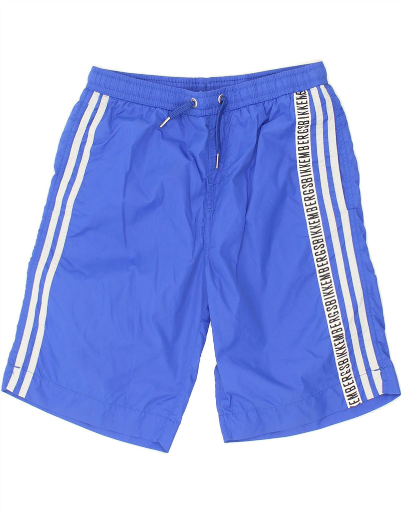 BIKKEMBERGS Boys Sport Shorts 11-12 Years Blue Polyester | Vintage Bikkembergs | Thrift | Second-Hand Bikkembergs | Used Clothing | Messina Hembry 