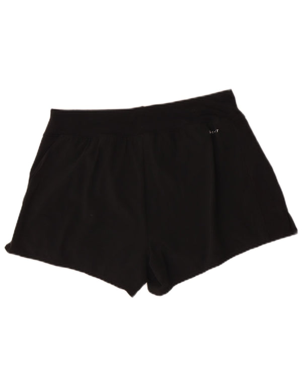Nike Womens Dri Fit Sport Shorts UK 12 Medium Black Polyester