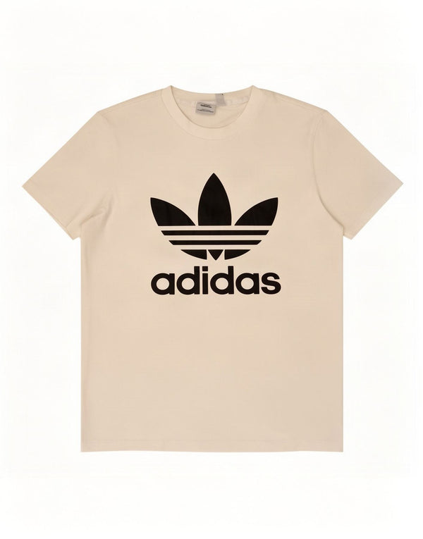 Adidas Womens Graphic T-Shirt Top UK 10 Small White Cotton