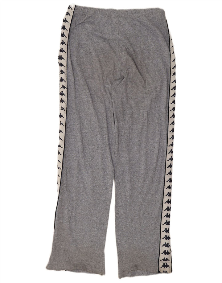Kappa Mens Graphic Tracksuit Trousers Large Grey Colourblock Cotton