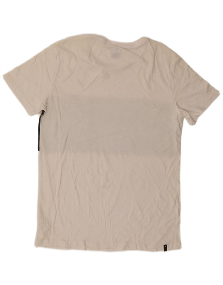 Rip Curl Mens Standard Fit T-Shirt Top Medium White Colourblock Cotton