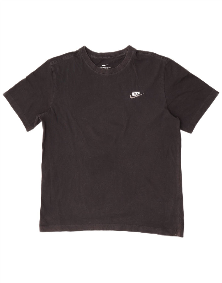 Nike Mens T-Shirt Top Medium Black Cotton