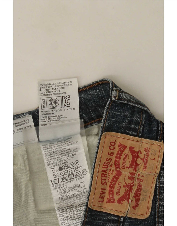 Levi's Mens 514 Straight Jeans W36 L32 Blue Cotton