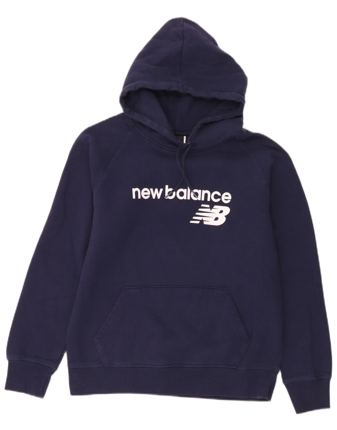 New Balance Mens Graphic Hoodie Jumper Medium Blue Cotton