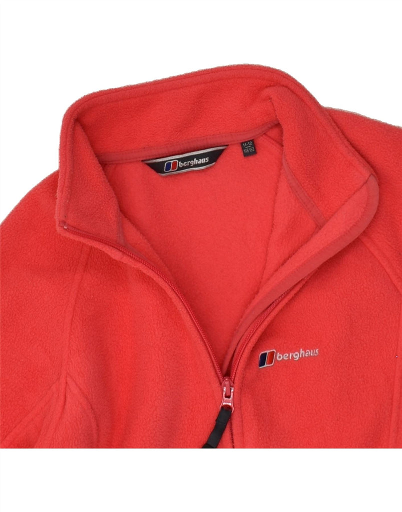 BERGHAUS Girls Fleece Jacket 11-12 Years Red Polyester | Vintage Berghaus | Thrift | Second-Hand Berghaus | Used Clothing | Messina Hembry 