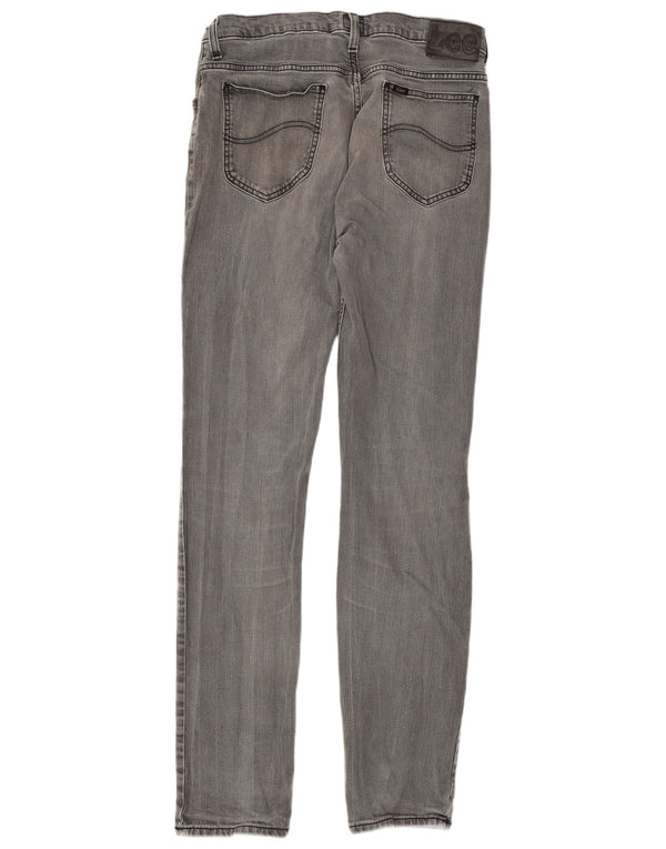 Lee Mens Rider Slim Fit Straight Jeans W34 L34 Grey Cotton