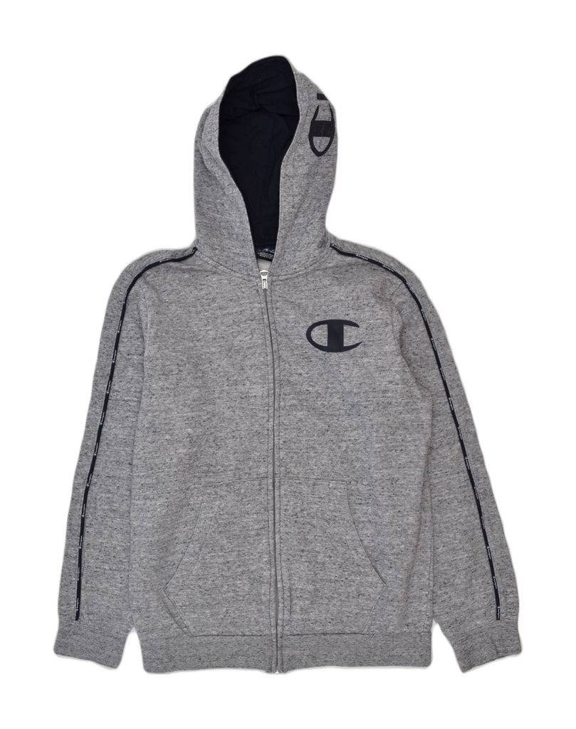 CHAMPION Boys Zip Hoodie Sweater 13-14 Years XL Grey Cotton | Vintage Champion | Thrift | Second-Hand Champion | Used Clothing | Messina Hembry 