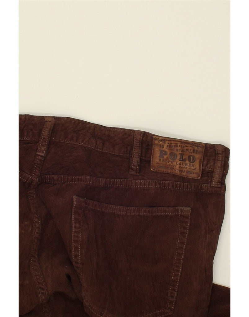 POLO RALPH LAUREN Mens Straight Corduroy Trousers W42 L28 Brown Cotton | Vintage Polo Ralph Lauren | Thrift | Second-Hand Polo Ralph Lauren | Used Clothing | Messina Hembry 