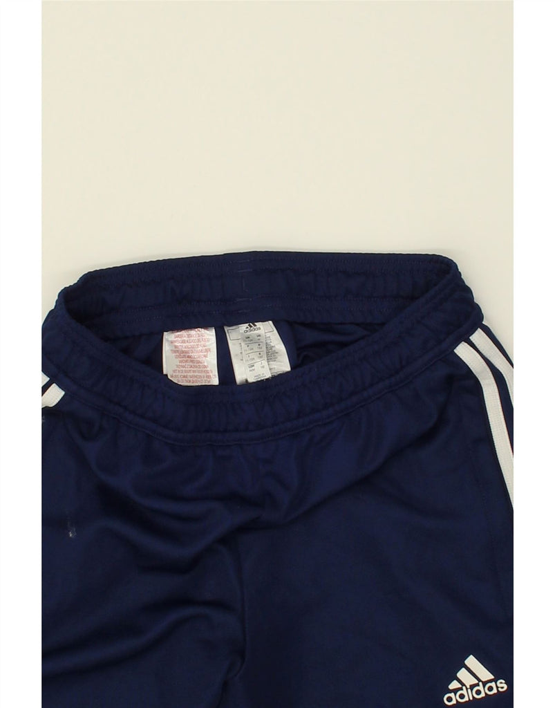 ADIDAS Boys Aeroready Tracksuit Trousers 11-12 Years Navy Blue Polyester | Vintage Adidas | Thrift | Second-Hand Adidas | Used Clothing | Messina Hembry 