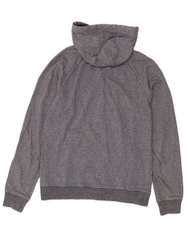 Adidas Mens Zip Hoodie Sweater Small Navy Blue Flecked Cotton