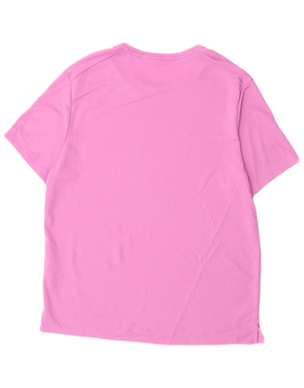 Nike Mens Dri Fit T-Shirt Top Medium Purple Polyester Sports