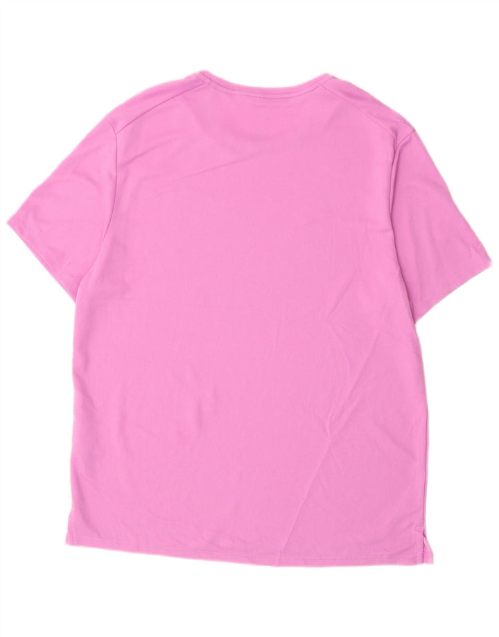 Nike Mens Dri Fit T-Shirt Top Medium Purple Polyester Sports