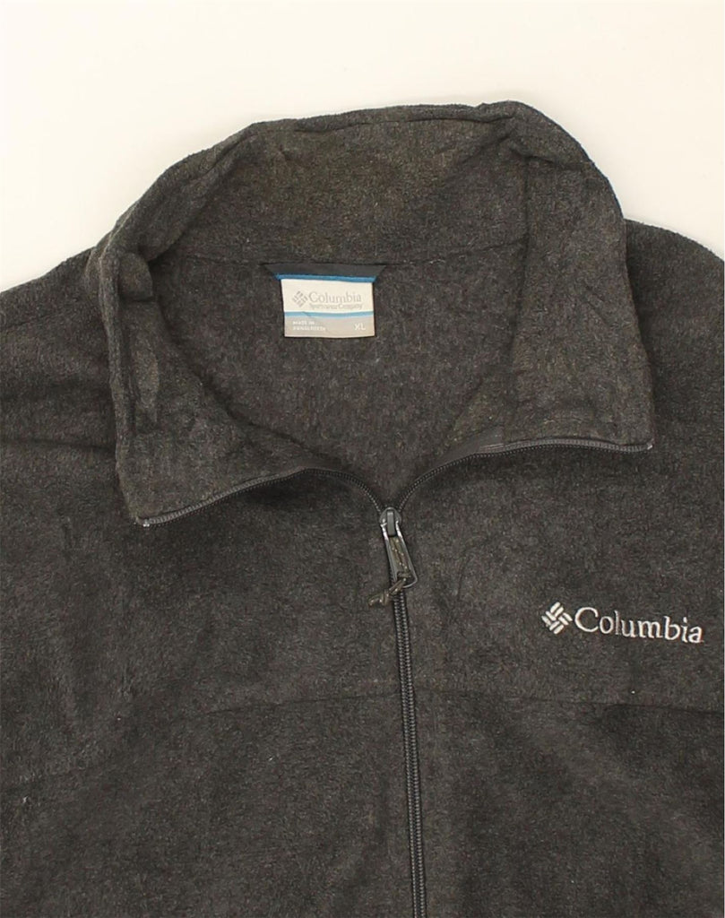 COLUMBIA Mens Fleece Jacket UK 42 XL Grey Polyester | Vintage Columbia | Thrift | Second-Hand Columbia | Used Clothing | Messina Hembry 