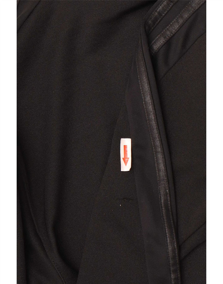 Adidas Mens Graphic Hoodie Jumper XS Black Polyester