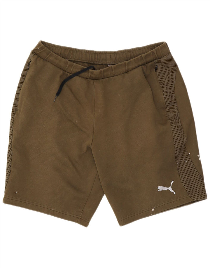 Puma Mens Sport Shorts XL  Khaki Cotton